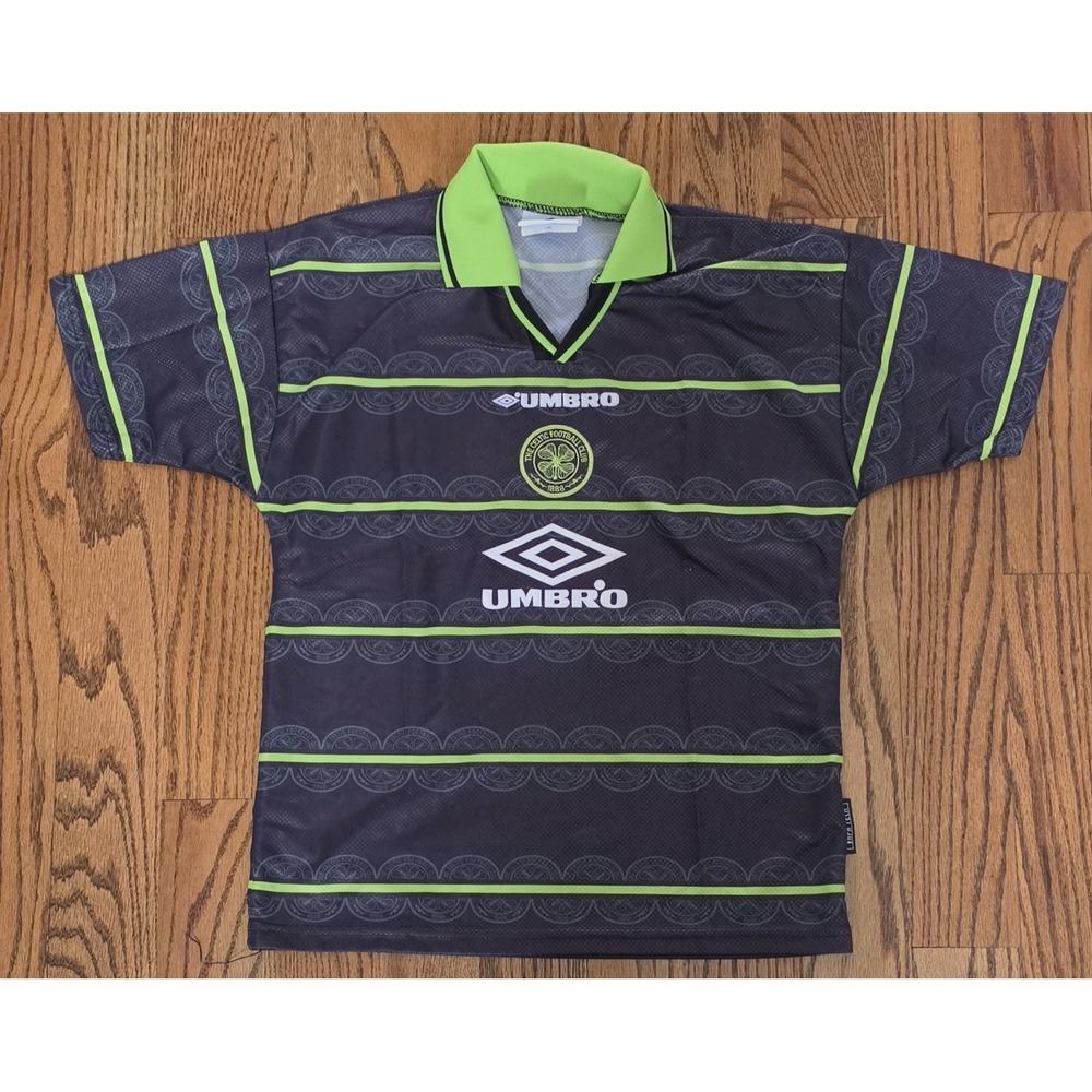CELTIC 1998 1999 AWAY FOOTBALL SHIRT RETRO UMBRO JERSEY SIZE Youth 12/13